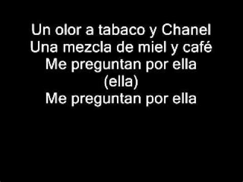 olor a tabaco y chanel|tabaco y chanel lyrics.